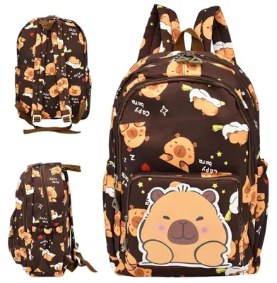 Imagen del producto de Mochila para niños con diseño de capibara