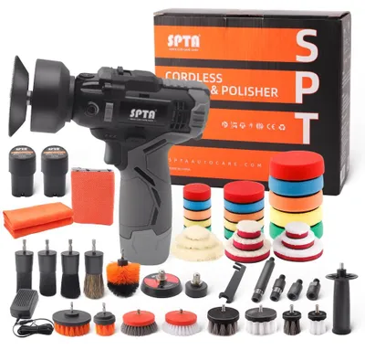 Productafbeelding van SPTA Polijstmachine, 12V accu, 2.0 Ah, polijstapparaat, autopolijstmachine, schuurmachine, professionele set