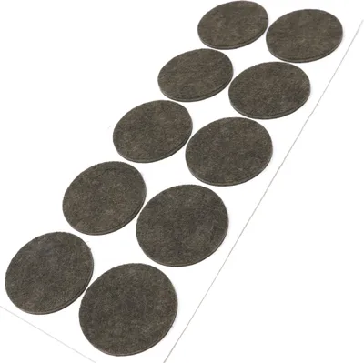 Produktbild von Adsamm® | 10 x selbstklebende Filzgleiter / Braun / Ø 45 mm / rund / Möbelgleiter aus Filz mit 3.5 mm Stärke