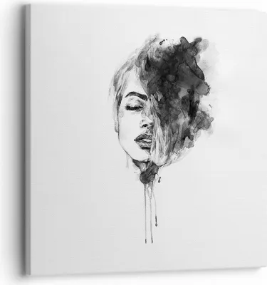 Produktbild von Bild auf Leinwand - Leinwandbild - Einteilig - Frau Gesicht Abstraktion - 30x30cm - Wand Bild - Wanddeko - Wandbilder - Leinwanddruck - Bilder - Wanddekoration - Leinwand bilder - AC30x30-4934