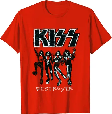 Produktbild von Kiss - "Destroyer" T-Shirt für Herren/Damen Uni RO8134 (S) (Rot)