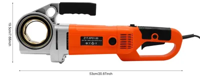 Productafbeelding van Elektrische Buisdraadmachine - 2300 W - 1/2 Tot 2 Inch Matrijzen - Aluminiumlegering