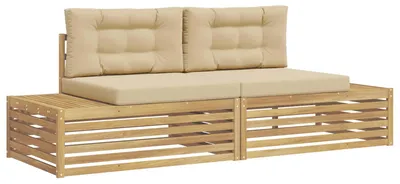 Obrázek produktu pro vidaXL, 2 kusy, venkovní sedací souprava, polyester, bílá barva