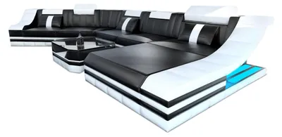 Produktbild von XXL Wohnlandschaft Turino CL-Form in Leder