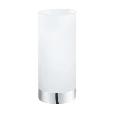 Image de Damasco 1 lampe de table chrome, blanc