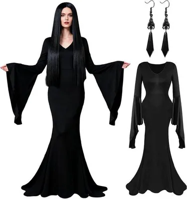 Obrázek produktu pro Gotický upíří kostým čarodějnice - Středověký šaty - pro ženy - Ideální pro Halloween - ShopFlot