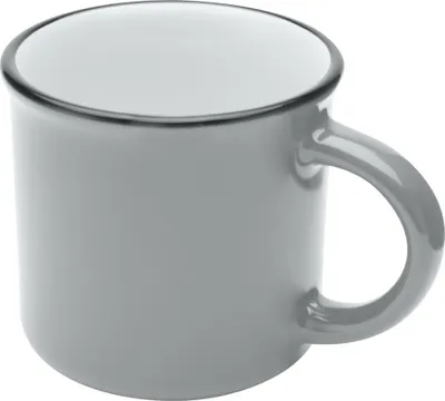 Produktbild von Kaffeebecher "Bari", Keramik, 240ml PF4615 (Einheitsgröße) (Grau)