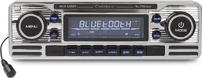 Produktbild von Caliber Retro radio 4x75W met FM, CD, Bluetooth® Technologie en USB - Silber (RCD120BT)