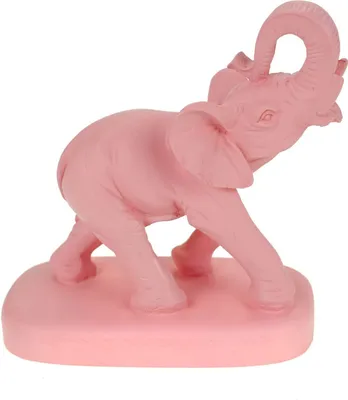 Produktbild von Kremers Schatzkiste Deko Alabaster Figur Elefant 13 cm lachsfarben Elephant Tierfigur