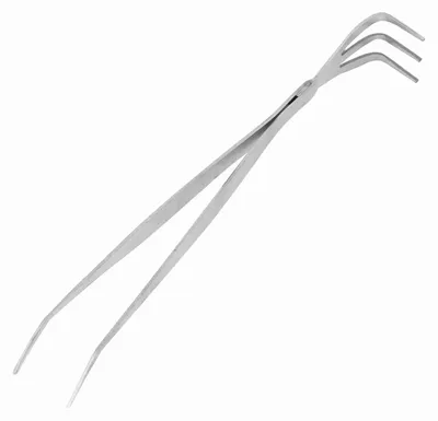 Obrázok produktu pre 2 v 1 nerezové hrable na korene, pinzeta na bonsaje, náradie na úpravu pôdy s ergonomickou rukoväťou