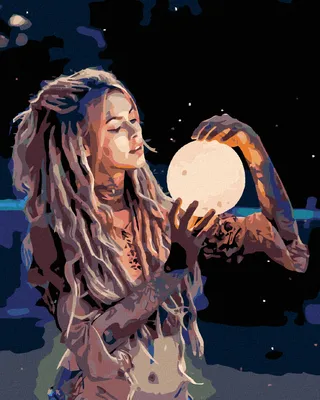 Image de Zuty - Peinture par numéros - LUNA, 40 x 50 cm, sans cadre et sans toile tendue