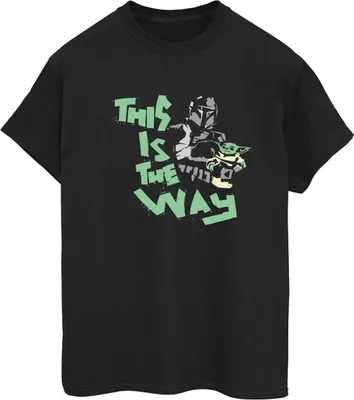 Produktbild von Star Wars - "The Mandalorian This Is The Way" T-Shirt für Damen BI45901 (M) (Schwarz)