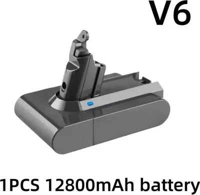 Immagine prodotto di Batteria per aspirapolvere - Compatibile con V6 - Li-Ion 21,6 V - 12.800 mAh - Per DC62, DC59, DC58, SV03, SV04, SV09, Animal, Motorhead, Absolute, Fluffy - Solo batteria