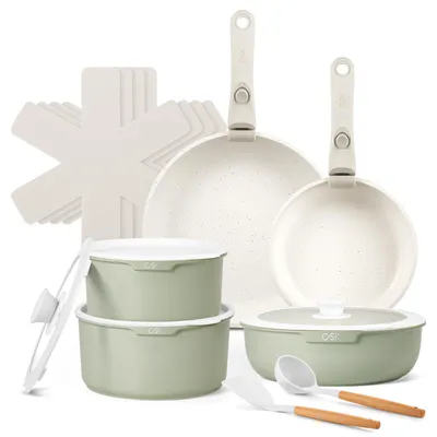 Image de BREEZE Set de 17 ustensiles de cuisine, aluminium, vert