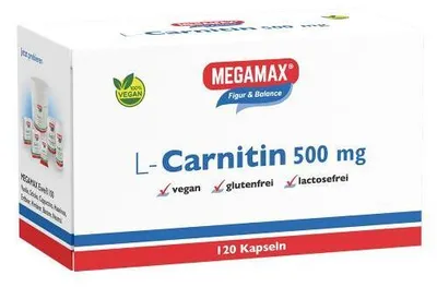 Immagine prodotto di MEGAMAX Figure & Balance L-Carnitina 500 mg capsule, 120 capsule