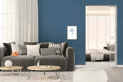 Produktbild von Pertura Glasschiebetür Dallar 4 Stripes 2105x610x8 mm rechts für System Eclisse Unico und Knauf Pocket Kit Easy