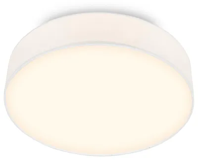 Immagine prodotto di Briloner Plafoniera LED con paralume in tessuto Ø38x10,5 cm rotonda 24W 2600lm 3000K bianco caldo bianco - Lampada da soffitto soggiorno camera da letto cucina corridoio