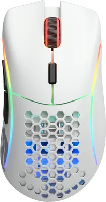 Immagine prodotto di Glorious Gaming Modello D Mouse da gioco senza fili Ultraleggero 69g fino a 71h di batteria bianco opaco USB