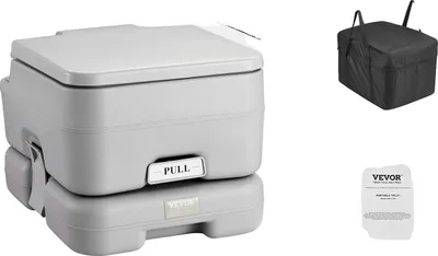 Image de Toilettes portables, chasse d'eau à pression, conception étanche, 32 gallons