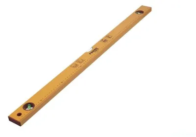 Immagine prodotto di Livella a bolla da 80 cm, colore giallo, in metallo, confezione da 6 pezzi