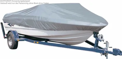 Produktbild von Plane Boot Bootsabdeckung Bootshaube Boote Abdeckung Schutz Haube Hülle in grau