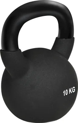 Produktbild von HOMCOM 10 KG litinová činka Kettlebell Ball Dumbbell s neoprenovým potahem Úspora podlahy Swing Dumbbell Weight Ball pro vzpírání, kondiční, silový a core trénink Black