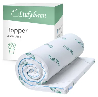 Obrázok produktu pre Aloe Vera Topper – M – 50 až 90 kg – výška 5 cm / 90 x 200 cm
