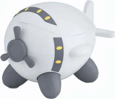 Produktbild von Baby Töpfchen, Babytopf WC/Klo,  Kinder Toiletten-Training, kinderfreundliches Flugzeu-gdesign,Weiß