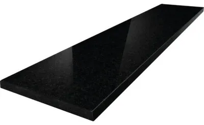 Produktbild von Fensterbank Gabbro Granit Schwarz 101x25x2 cm