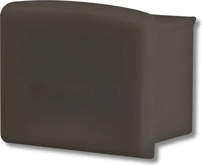 Produktbild von ISOLED Endkappe EC10B schwarz für Profil SURF12 BORDERLESS, 1 STK