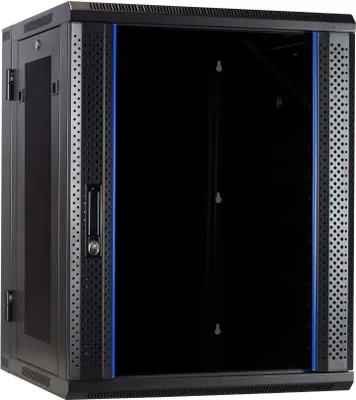 Obrázek produktu pro DS-IT Serverschrank wendbares Wandgehäuse mit Glastür und perforierten Seitenwänden - Wandgehäuse
