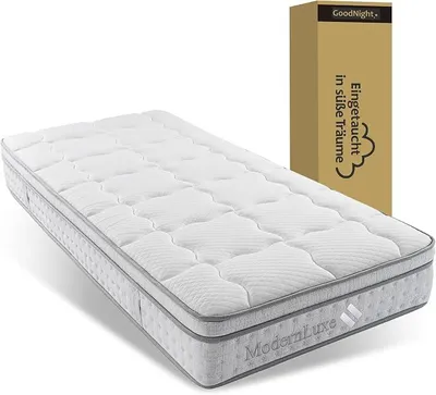 Produktbild von 7-Zonen Taschenfederkernmatratze 90x200 cm H3, 25 cm Hybridmatratze | Ergonomisch, atmungsaktiv,   mit Kaltschaumkern für hohen Schlafkomfort und gute Druckentlastung