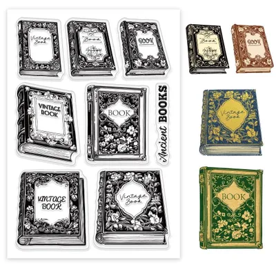 Immagine prodotto di Omgoods - Timbrini in silicone vintage per scrapbooking