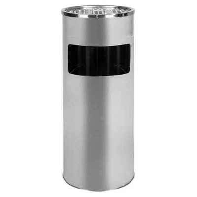Immagine prodotto di Cestino con posacenere Deco4Home | 30 L | Argento