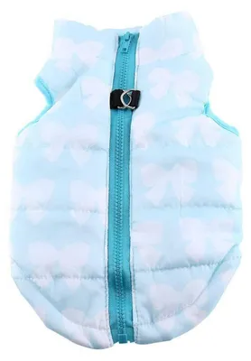 Produktbild von Hundejacke Winter warm Baumwolle mit Schleife für Chihuahua Katzen S