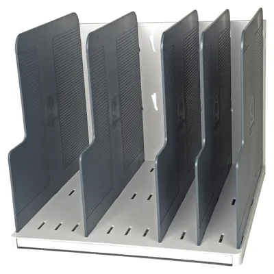 Produktbild von Exacompta MODULOTOP vertikaler Sorter + 5 Trennplatten Office Lichtgrau 390740D