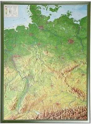 Produktbild von Deutschland 1 : 1 200 000 mit Rahmen