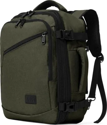 Produktbild von TRVLMORE Reisetasche - 40L Rucksack - Handgepäck - Spritzwassergeschützt - Reiserucksack - Wochenendtasche - Damen und Herren - Grün