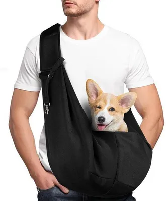 Productafbeelding van Famanu draagzak voor honden en katten – Omkeerbare, handsfree draagoptie met verstelbare riem en veiligheidssluiting
