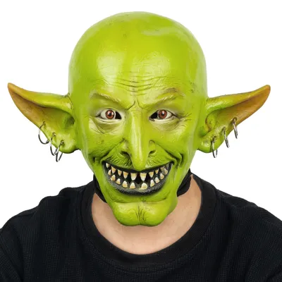 Produktbild von Solidchoice – Realistische Goblin-Zauberer-Masken für Halloween und Karnevalskostüme