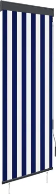 Image de The Living Store Store extérieur 60 x 250 cm bleu et blanc