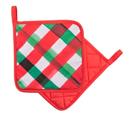 Produktbild von Baumwollene Küchenhandschuhe / Topflappen 18 x 18 cm