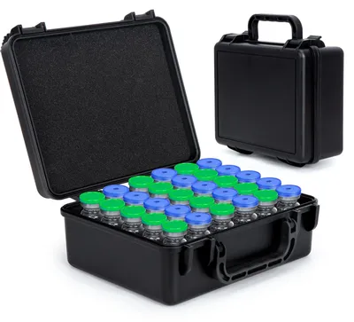 Produktbild von Aufbewahrungsbox für 30 Flüssigkeitsfläschchen, Stoßfest und Wasserdicht