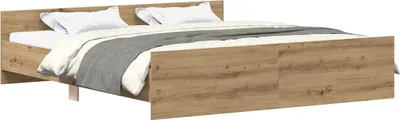 Zdjęcie produktu dla vidaXL Rama łóżka bez materaca Dąb Artisan 160x200cm materiał drewnopochodny