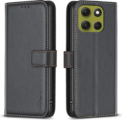 Produktbild von Motorola Moto G86 Hülle - BINFEN Klapphülle - Schwarz