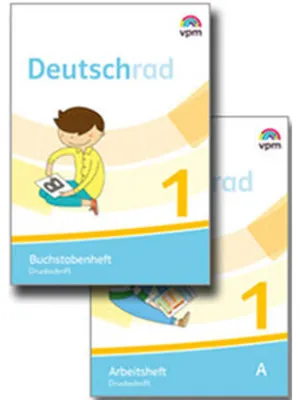 Produktbild von Deutschrad 1. Arbeitsheft und Buchstabenheft Druckschrift (Paket). Klasse 1