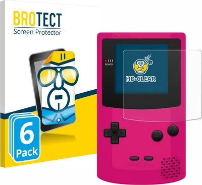 Produktbild von 6x Für Nintendo Gameboy Color Schutzfolie BROTECT Displayschutz Display Schutz Folie Klar Transparent