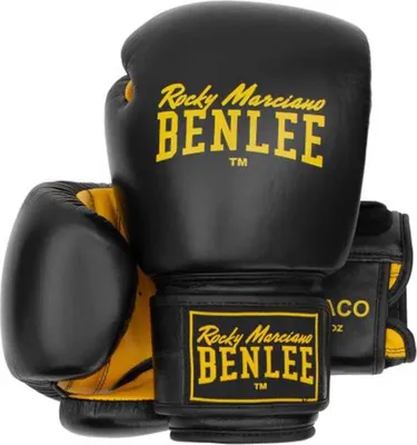 Produktbild von Benlee Draco Lederboxhandschuhe Schwarz 14 oz Schwarz 14 oz