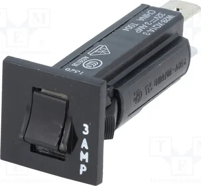 Produktbild von 1x -NC Pole: 1 UNenn: 250VAC Ø16mm 3-1393250-4 Überstromaussc 3A 32VDC