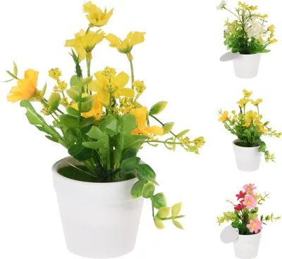 Zdjęcie produktu dla Kwiat sztuczny dekoracja w doniczce 13,5 cm